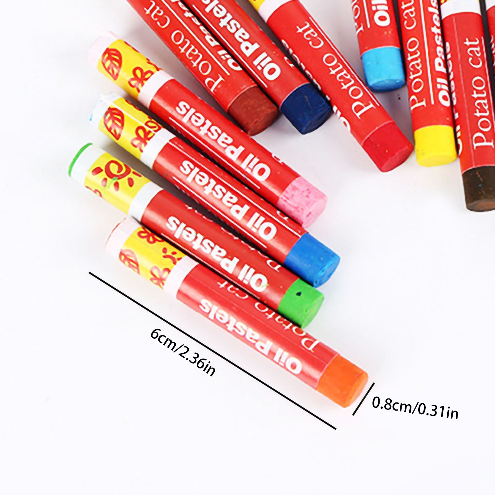 Easytoclean Crayon Round Painting Stick Suitable For Students