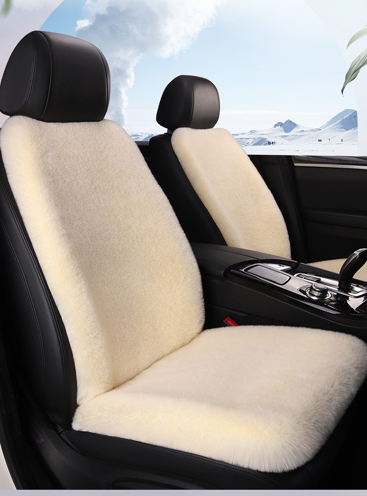 Soft Wool Faux Rabbit Fur Auto Seat Covers Keep Warm - Temu