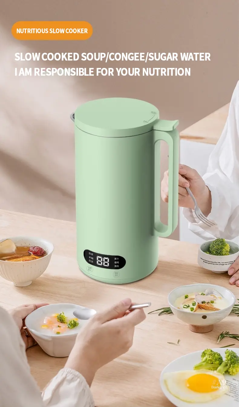 350ml portable soybean milk maker with juicer blender safety switch perfect for home use details 14