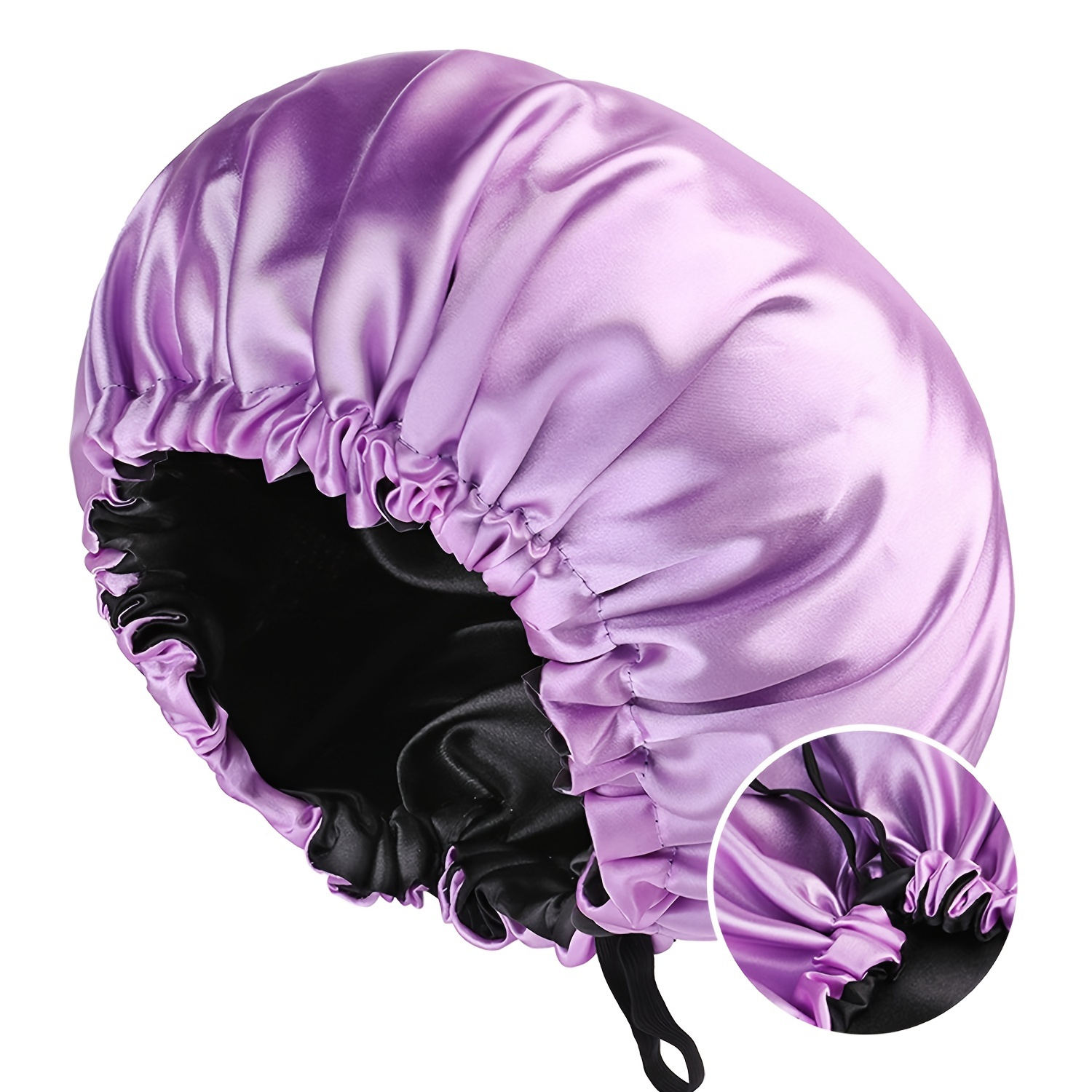 Sunjoy Tech Silk Satin Bonnets for Women Curly Hair Cover Sleep Cap Satin  Night Caps for Sleeping Girls Large Silk Bonnet 