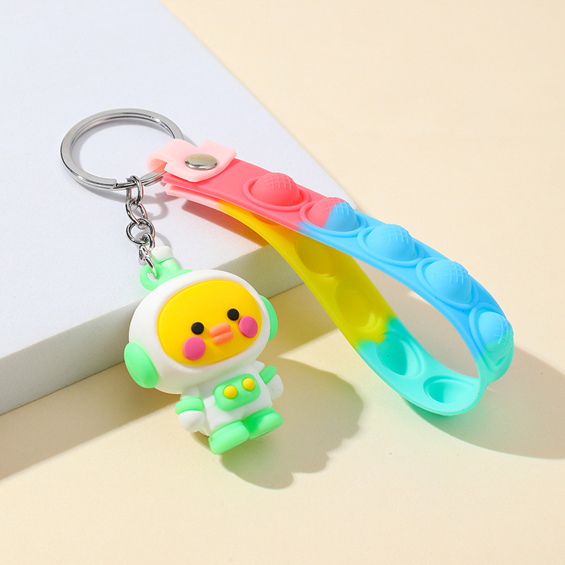 1pc Cute Pvc Doll Keychain For Car Keys, Backpack Or As A Gift For Couples