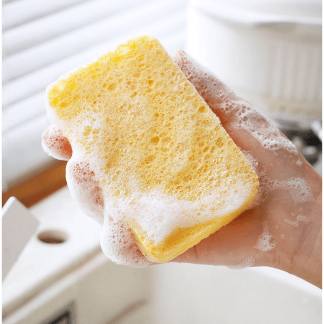 4Pcs Dish Cleaning Sponges, Cute Fruit-Shape Thickened Kitchen Sponge,  Multifunctional Wipe Decontamination Lightweight Cleaning Dishes Sponge  Washing