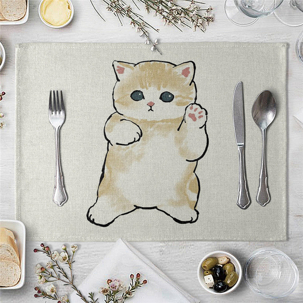Kitchen Utensils Silicone Dining Mat Animal Shape Placemat Table
