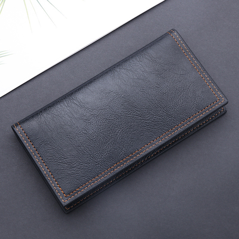 Custom Logo Slim Leather Wallet – LM Leather Goods