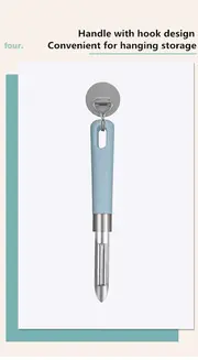 1pc stainless steel vegetable peeler with non slip handle and sharp blade effortlessly peel vegetables and fruits with ease kitchen accessories details 7