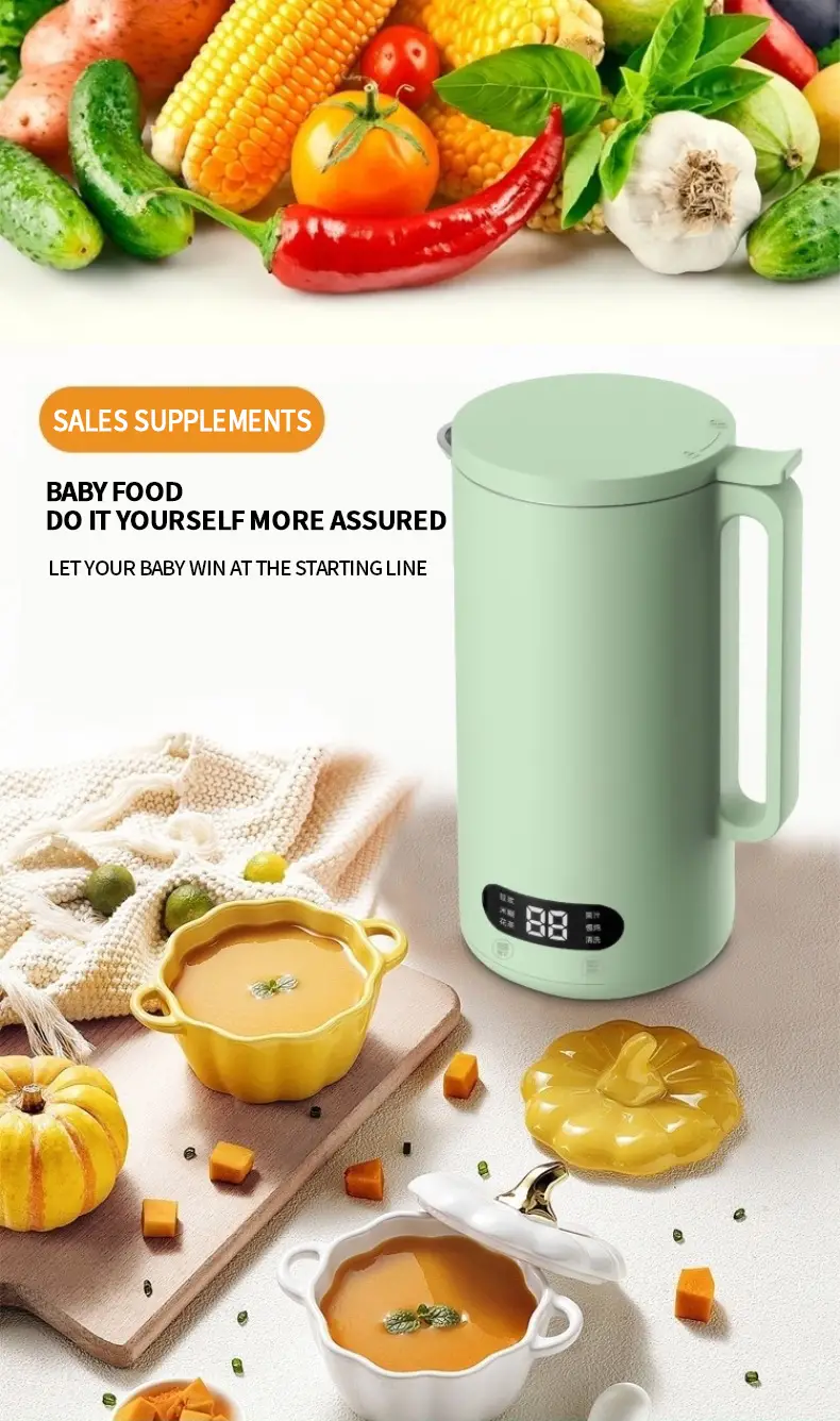 350ml portable soybean milk maker with juicer blender safety switch perfect for home use details 11