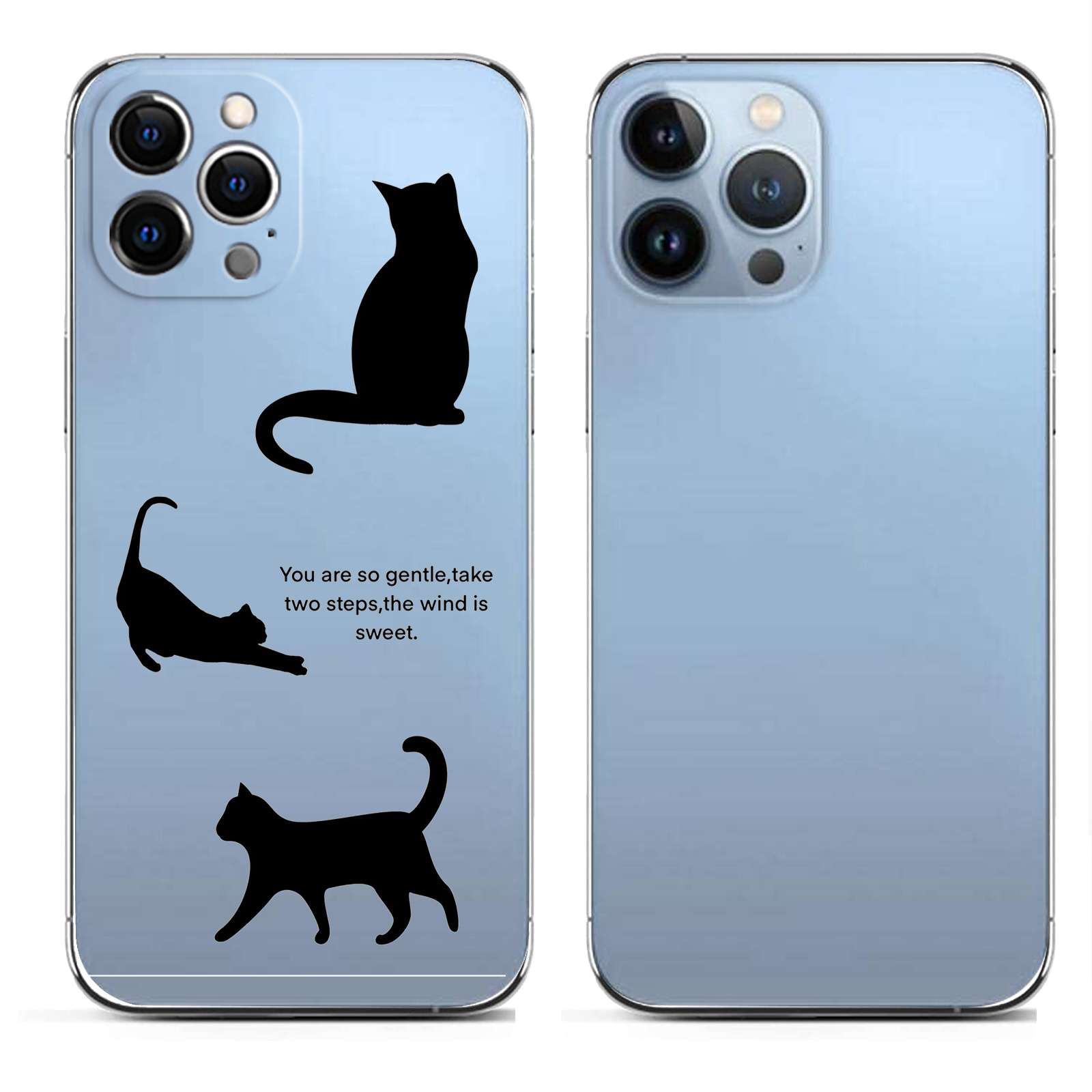 1pc Black Cats Pattern Smart Phone Protective Case Iphone 11 - Temu ...