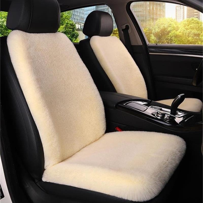 Car Interior Faux Wool Seat Cushion Cover Faux Fur Car Seat Cover