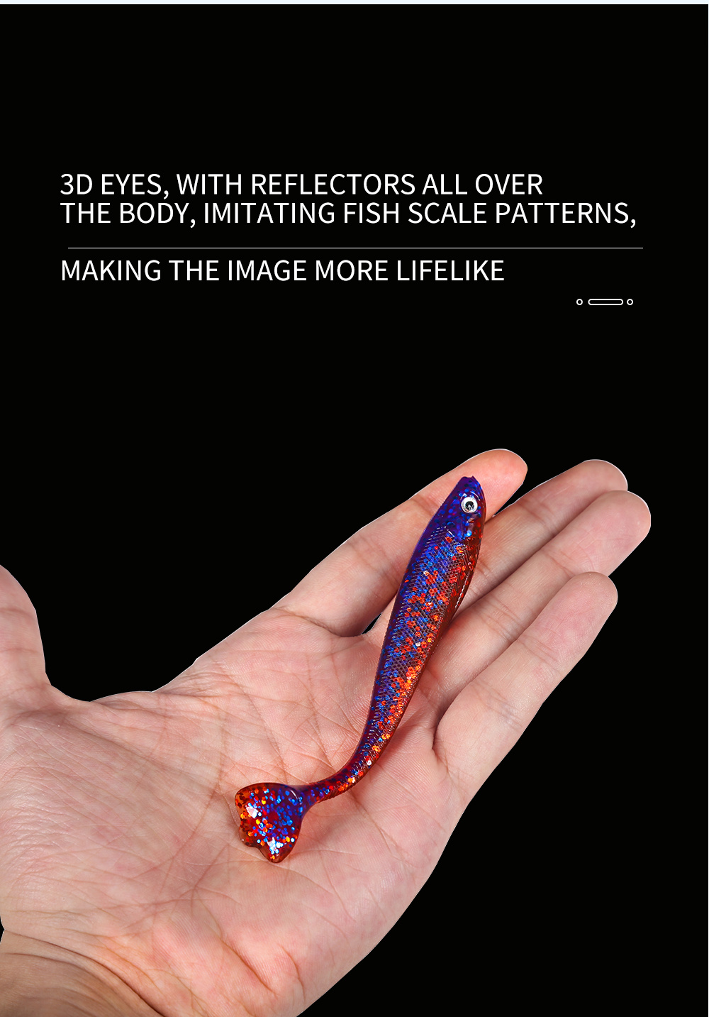 Fishing Lures XVZ Bait Set, Rubber Fish With Jig Head, Soft Fishing Bait 15g 12g 8g Perch Trout Pike Fishing Gift For Men (5 Pieces