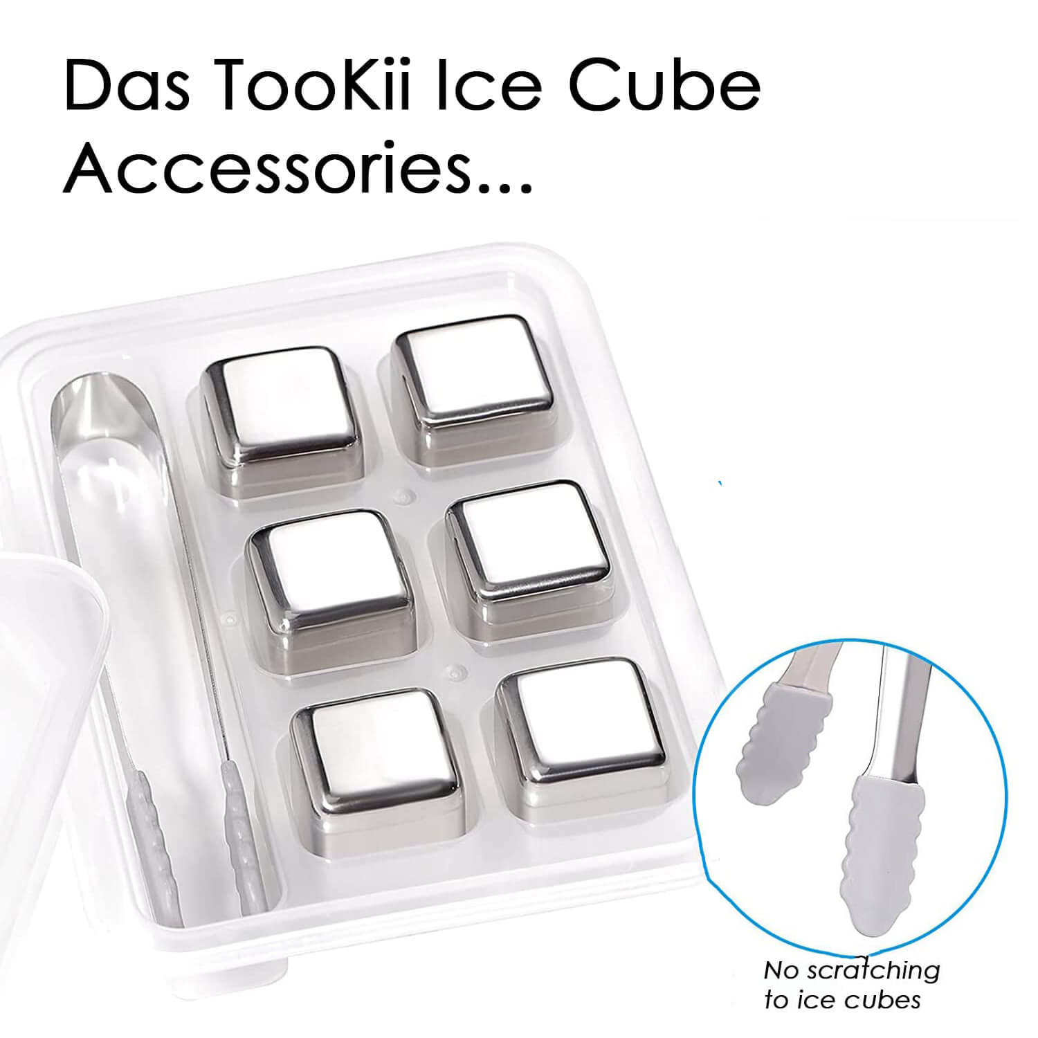 Stainless Steel Ice Cubes Reusable Chilling Stones Golf Shaped Metal Ice  Particles Whiskey Stones with Plier Bar Chiller Tools