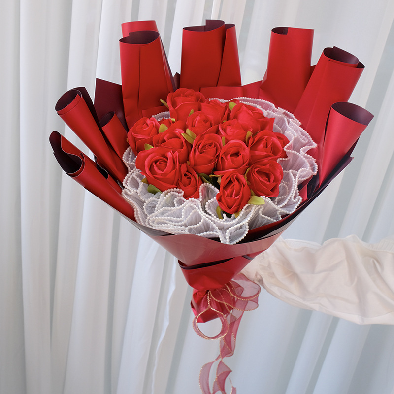 Papel de malla coreano para envolver flores, bricolaje, ramo floral,  materiales de embalaje, papel de red, suministros para floristería,  decoración de
