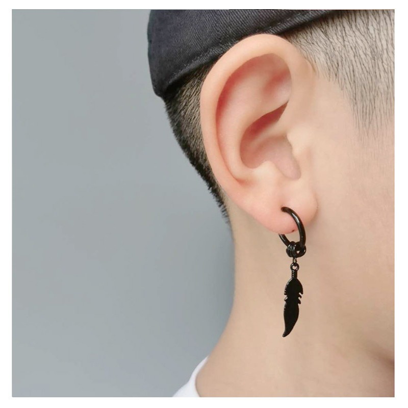 Fashionable and Popular 1pc Men Chain Decor Ear Cuff Stainless Steel Punk  Hip Pop Style for Jewelry Gift and for a Stylish Look