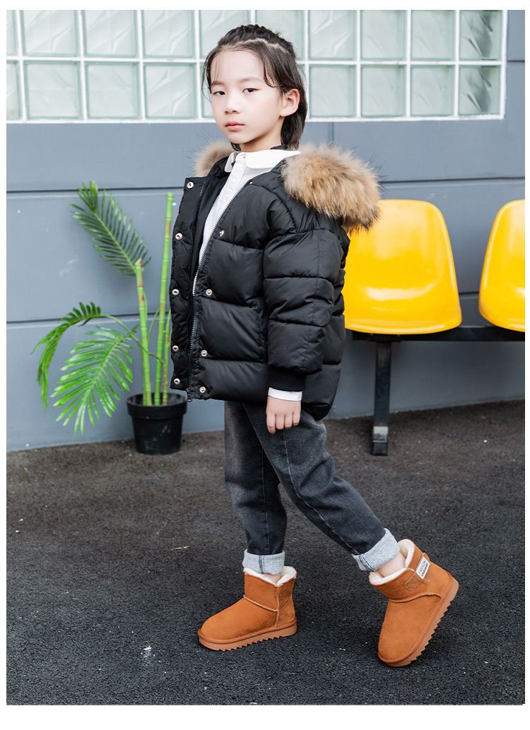 ENWAYEL 2020 Con Piel De Felpa Cálido Niños Botas De Nieve De Invierno  Zapatos De Niños Para Niñas Niños Zapatos De Niña Calzado Impermeable  LJ201203 De 21,47 €