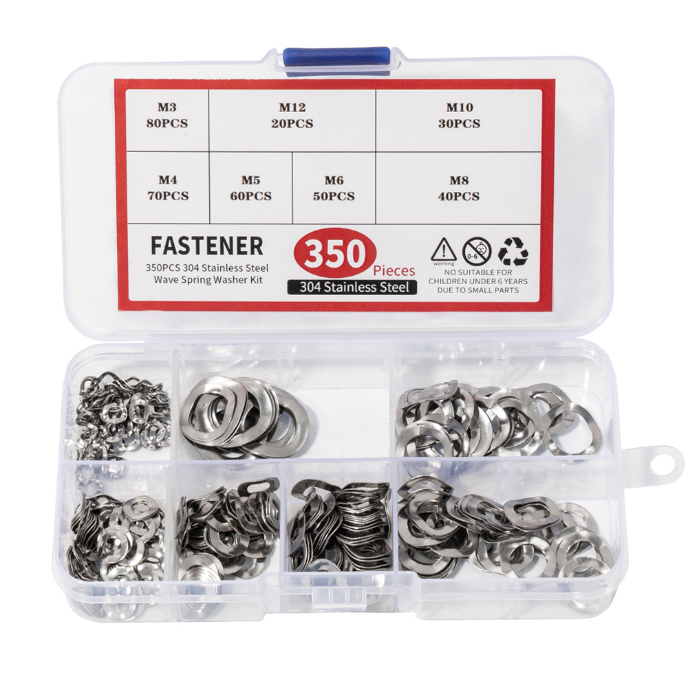 Spring Wave Washer Gasket Assortment Kit M3 M4 M5 M6 M8 M10 Temu New