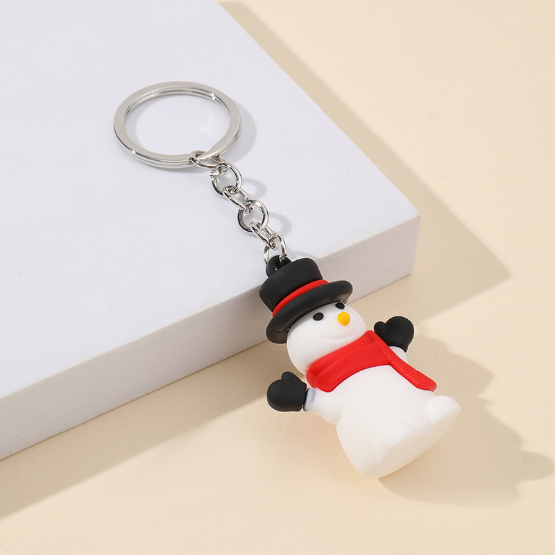 Santa Claus Keychain Elk Car Bag Accessories Snowman - Temu