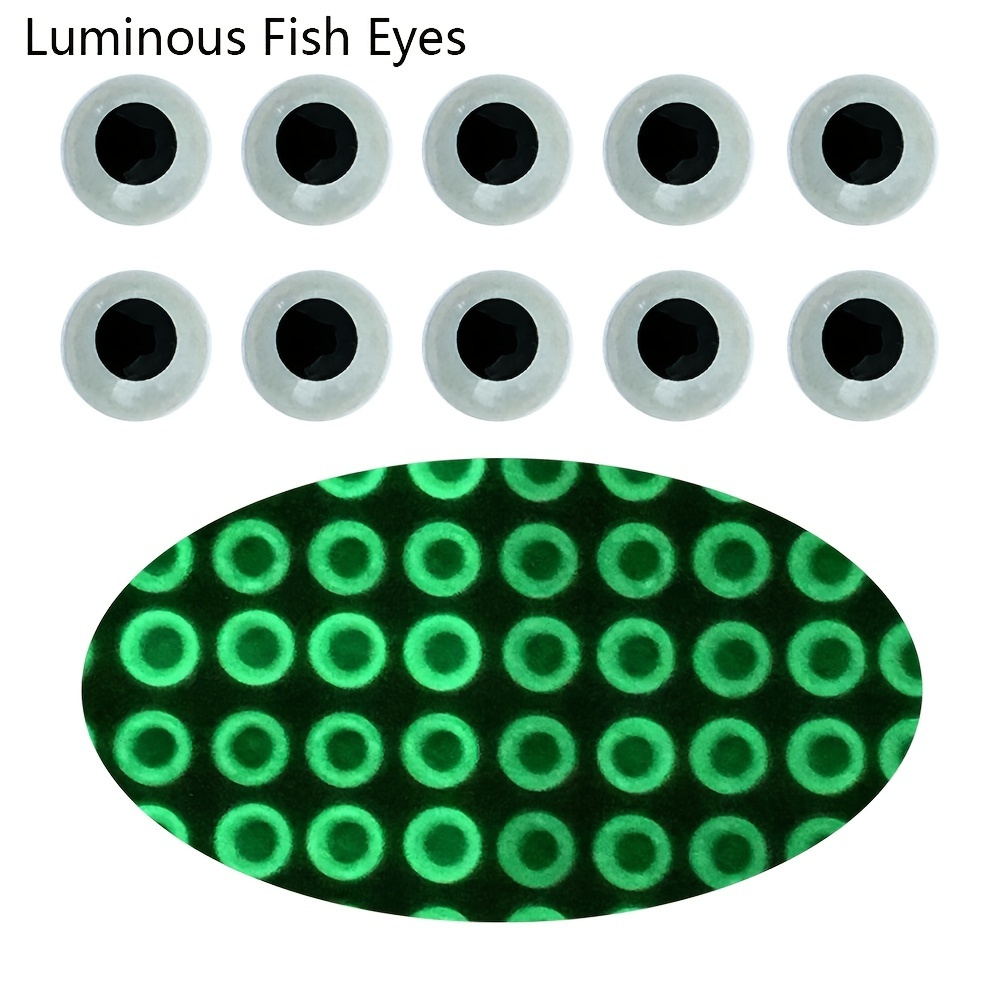 300 Pcs Holographic Fishing Lure Eyes For Fly Tying Stickers 3MM/ 4MM/5MM/6MM