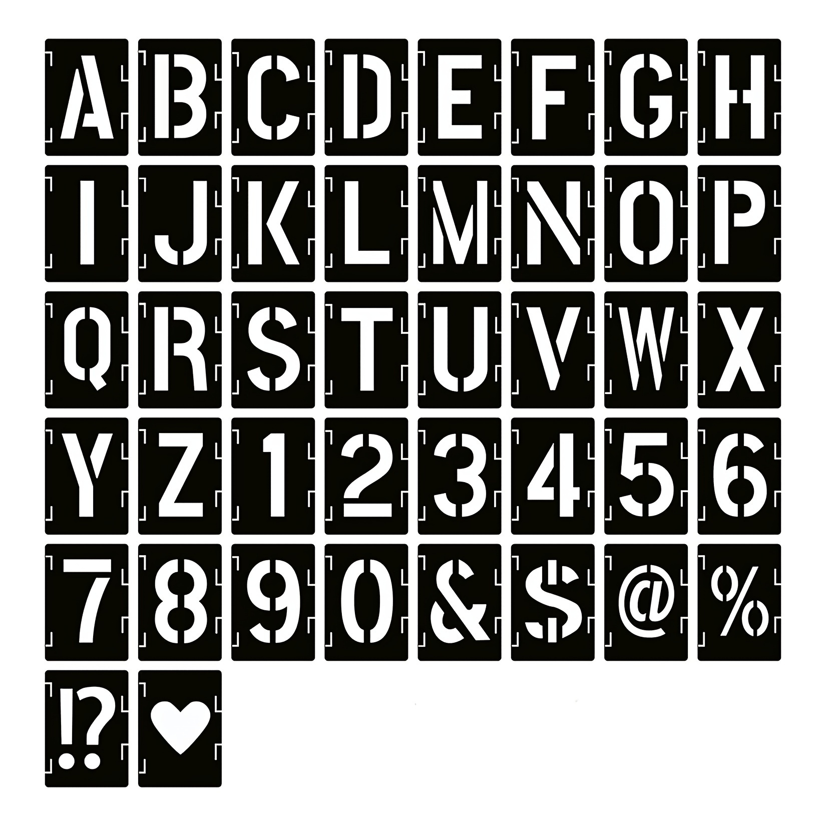 Traceable Interlocking Stencil Template Letter Stencils - Temu