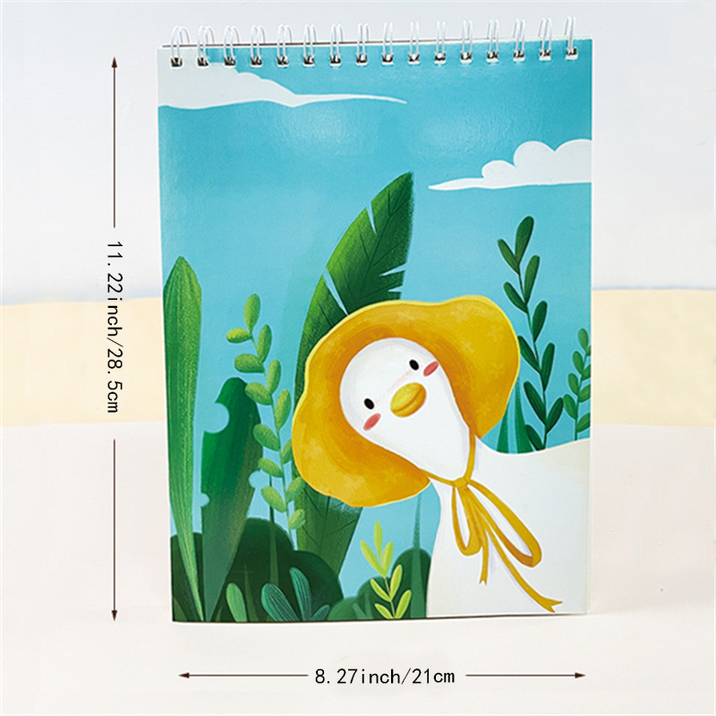 Cartoon A4 Sketchbook For Students - Blank White Paper For Drawing And  Painting, Perfect For Elementary School And Preschool Students - Temu
