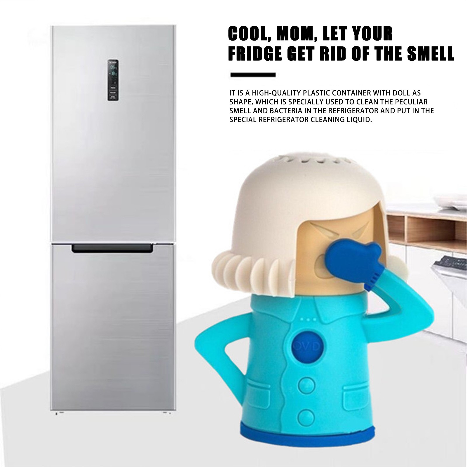 Angry Mom Microwave Cleaner and Chilly Mama Fridge Deodoriser 2PCS