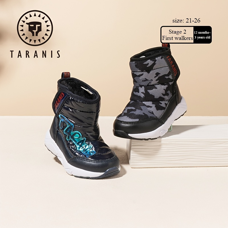 Taranis toddler kids camouflage snow boots shoes for girls boys