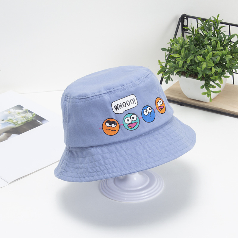 Kids Cute Smile Face Graphic Bucket Hat Fisherman Hat Wide Brim Beach Basin Hat Sunscreen Outdoor Spring Summer for Baby Boys and Girls,Temu