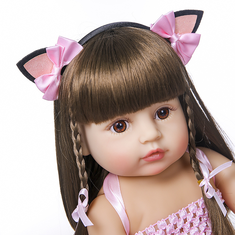 Full Silicone Body Reborn Baby Doll Toy Girl Vinyl Newborn - Temu
