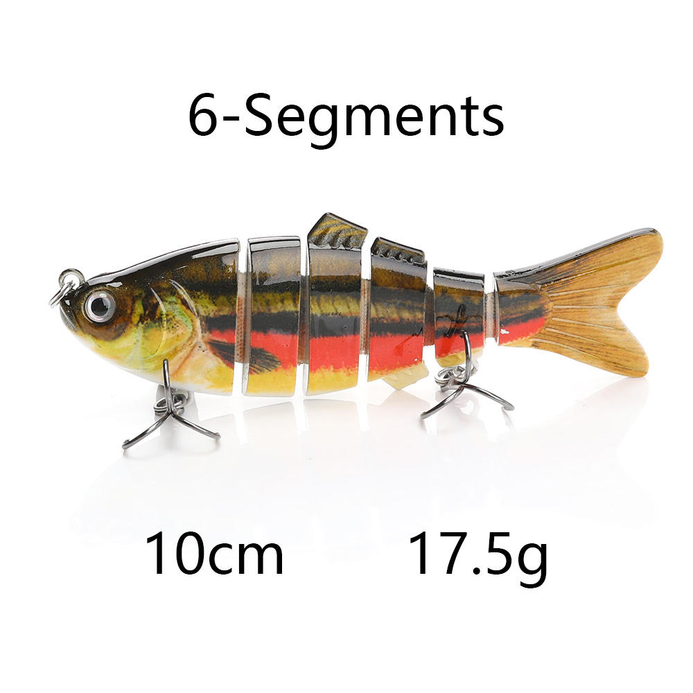 Mini Artificial Swing Fish Multi Section Bait Plastic Lure - Temu