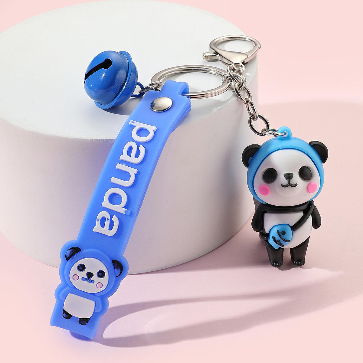 PVC Panda Keychain Pendant Cartoon Animal Cute Bag Key Chain Keyring  Ornament Bag Purse Charm Accessories