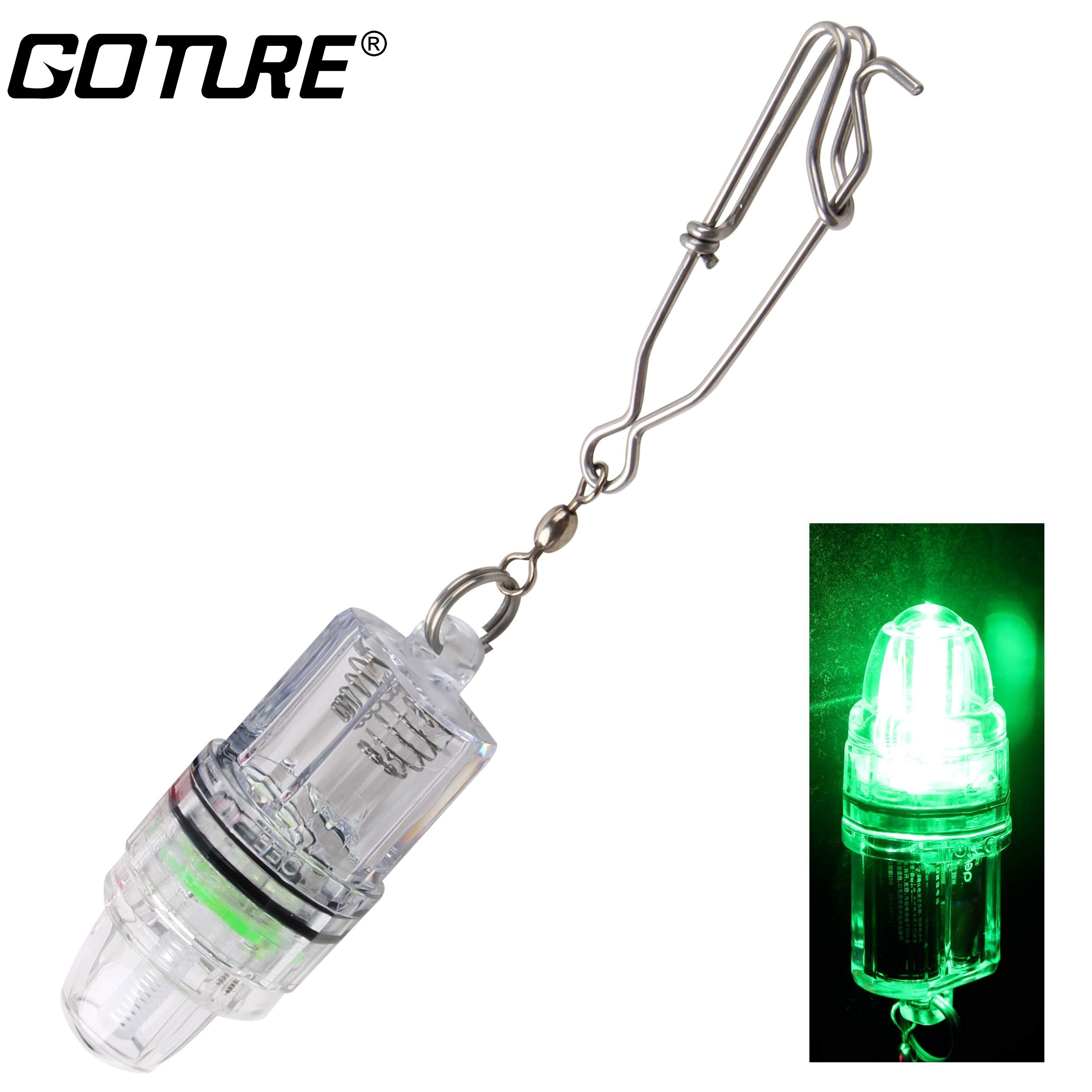 Goture Green Led Fishing Light Underwater Fish Attracting - Temu