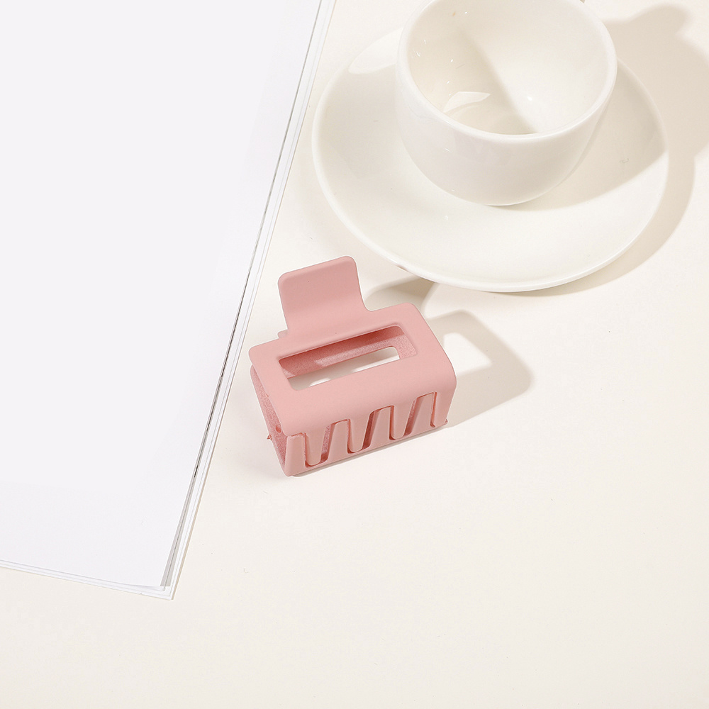 Matte Rectangle Small Hair Claw Clips
