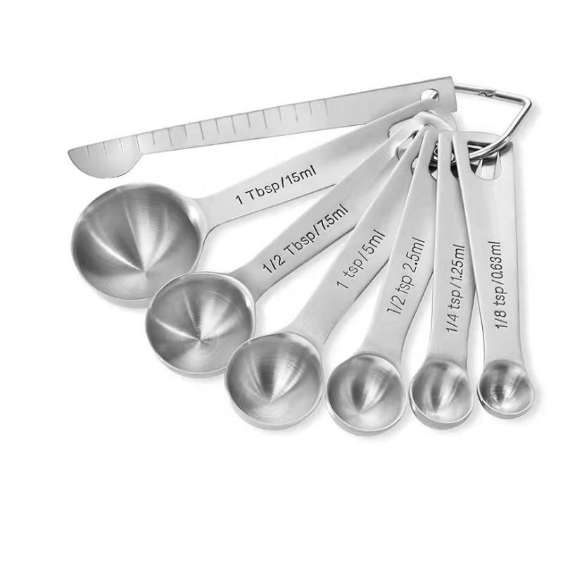 Measuring Spoons: U-Taste 18/8 Stainless Steel Measuring Spoons Set of 9  Piece: 1/16 tsp; 1/8 tsp; 1/4 tsp; 1/3 tsp; 1/2 tsp; 3/4 tsp; 1 tsp; 1/2  tbsp