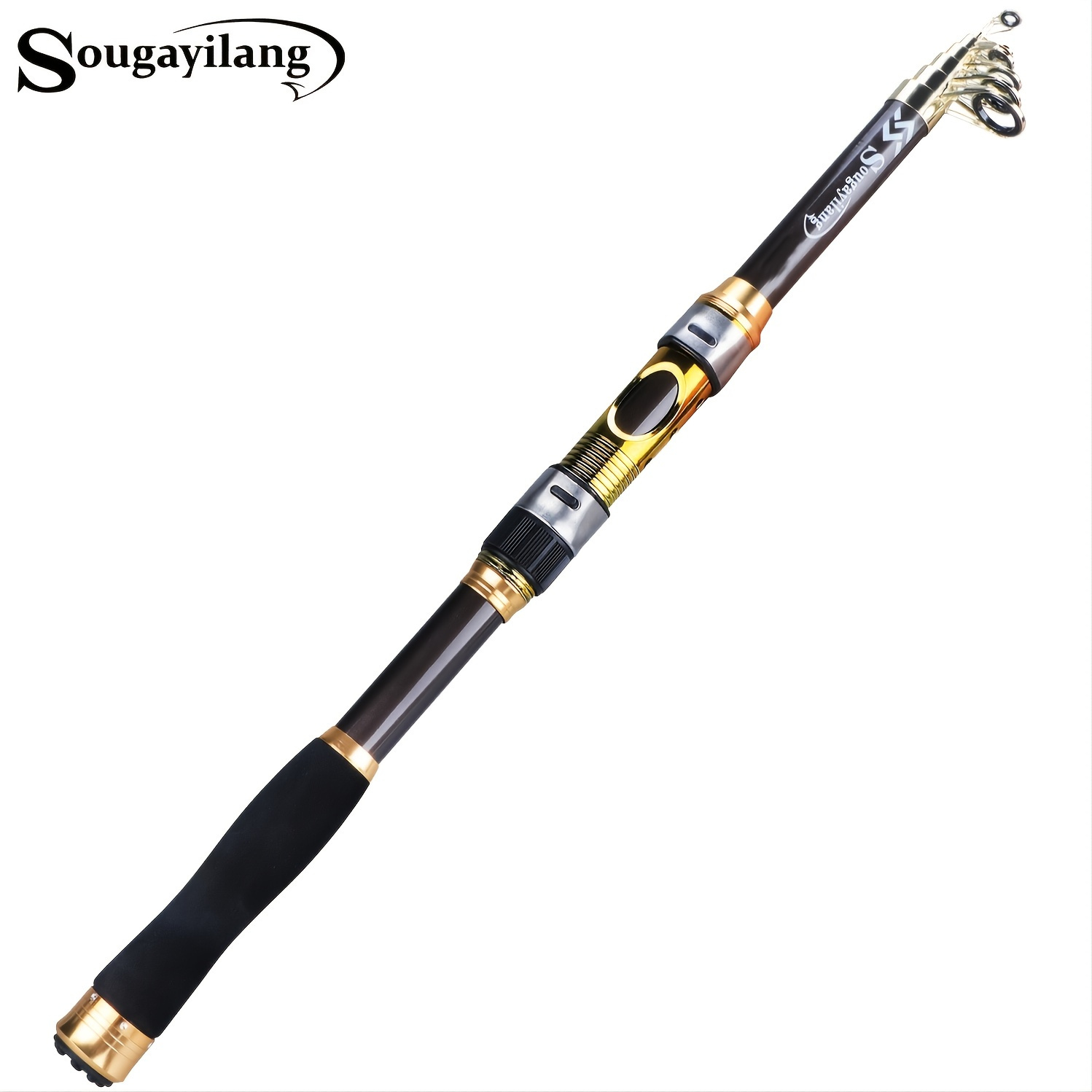

Sougayilang Ultralight Carbon Fiber Spinning Fishing Rod - Portable And Durable For Freshwater And Saltwater Fishing