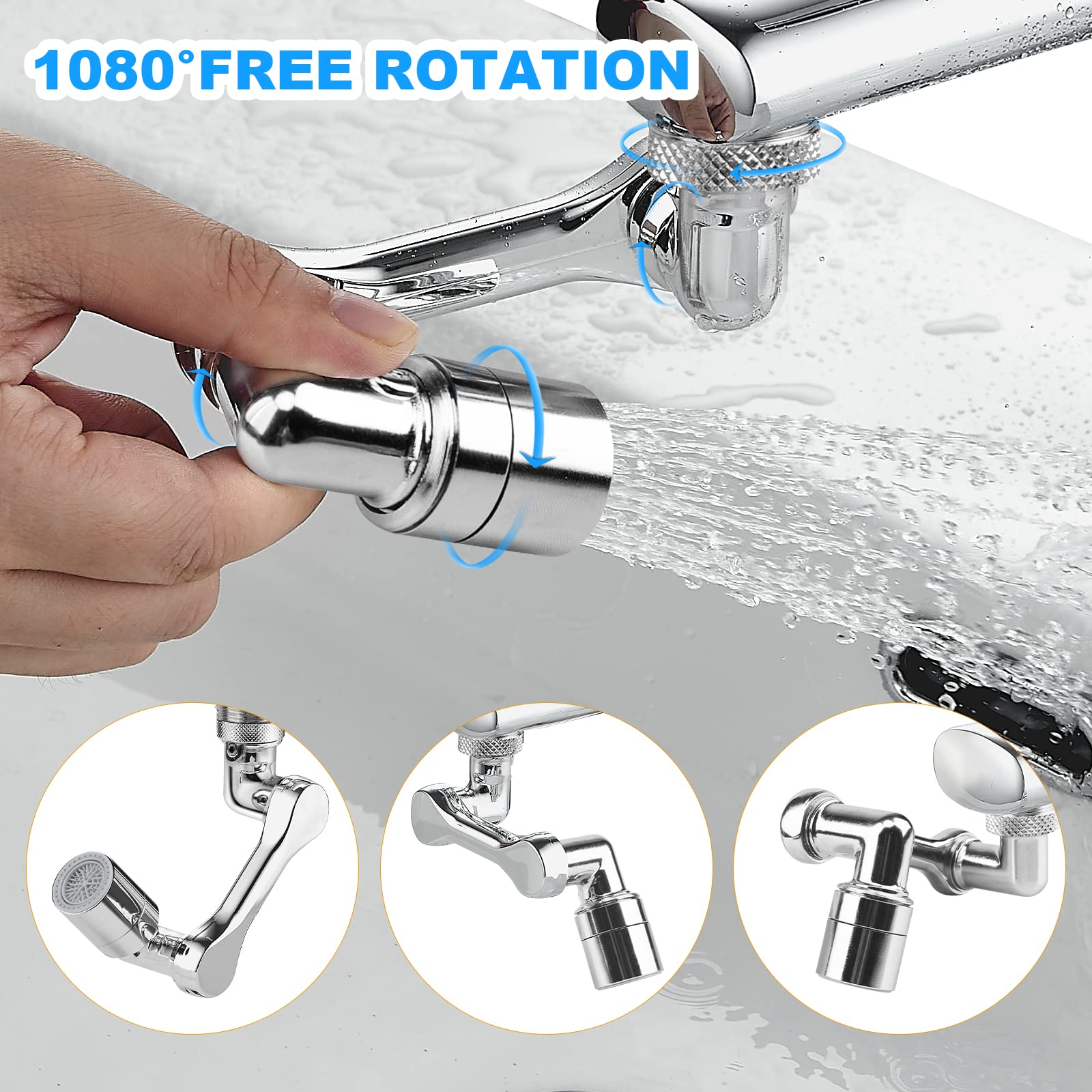 Rotating 1080°faucet Extender Angle Swivel Faucet Aerator Temu New Zealand