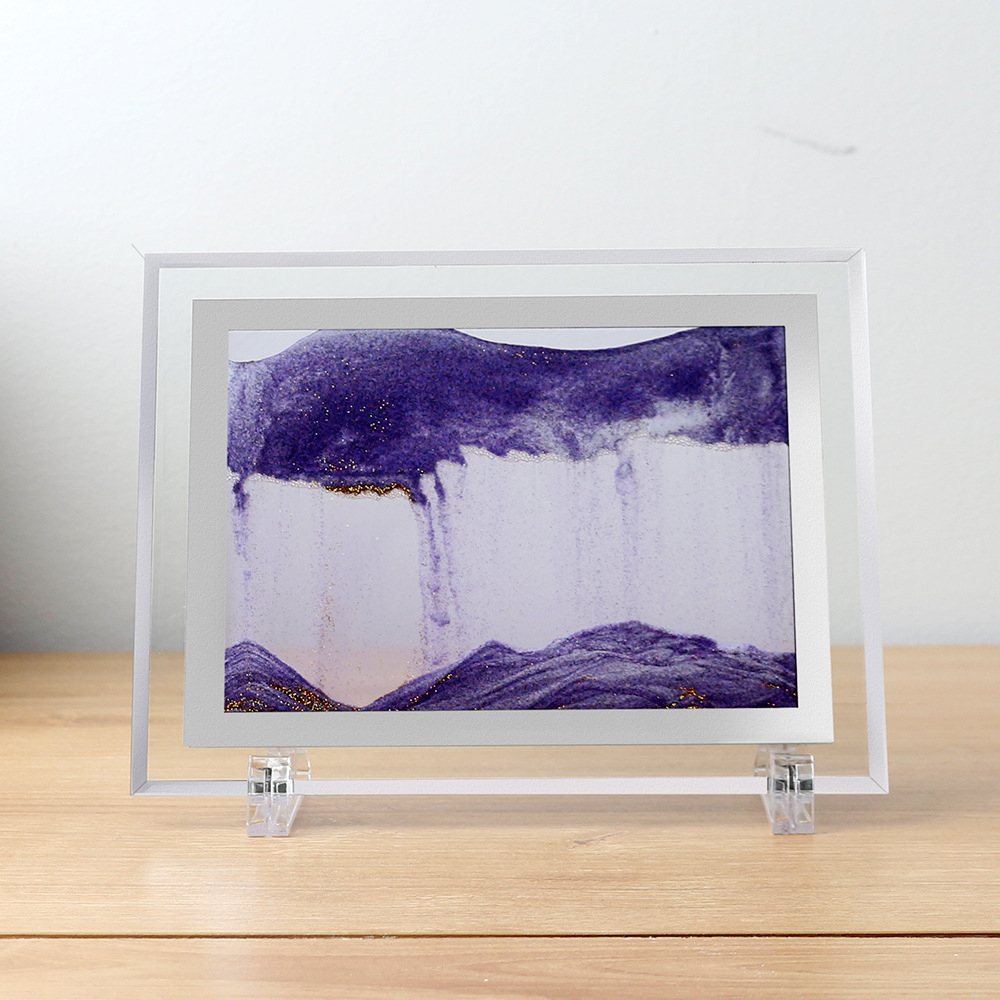 Moving Sand Art Pictures Sandscapes In Motion 3D Sand Art Painting Glass  Frame Flowing Sand Art