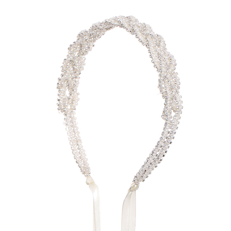 Pearl Bridal Headband  Pearl Headpiece, Classic Hair Piece – AMYO Bridal