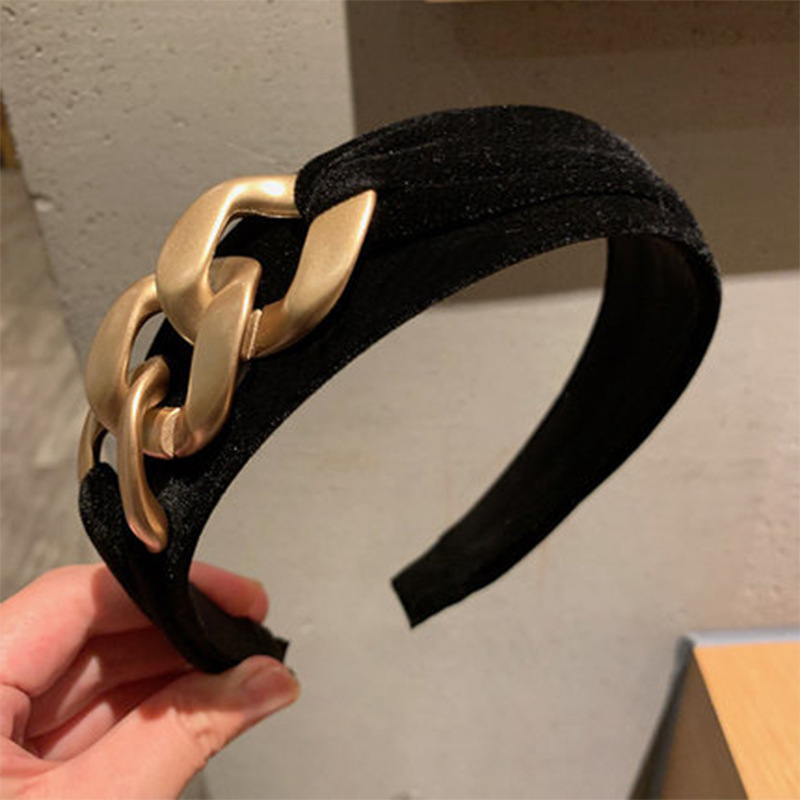 Velour Hairband Headband Corduroy Versatile Headwear For Going Out