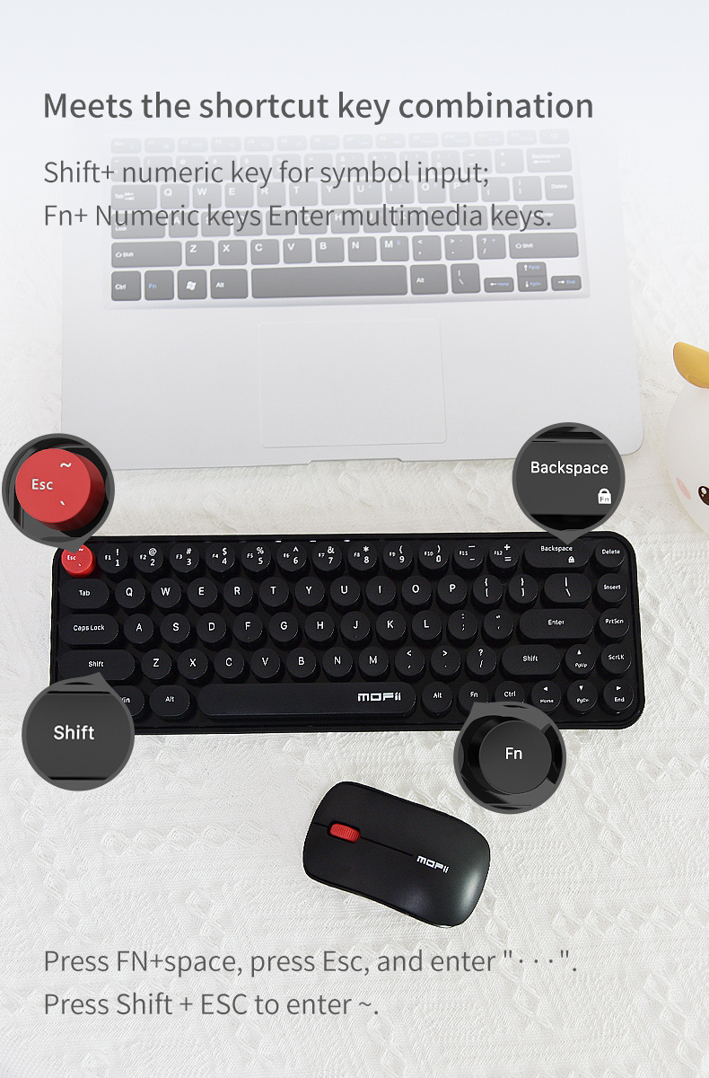 idol wireless membrane keyboard and mouse set details 10