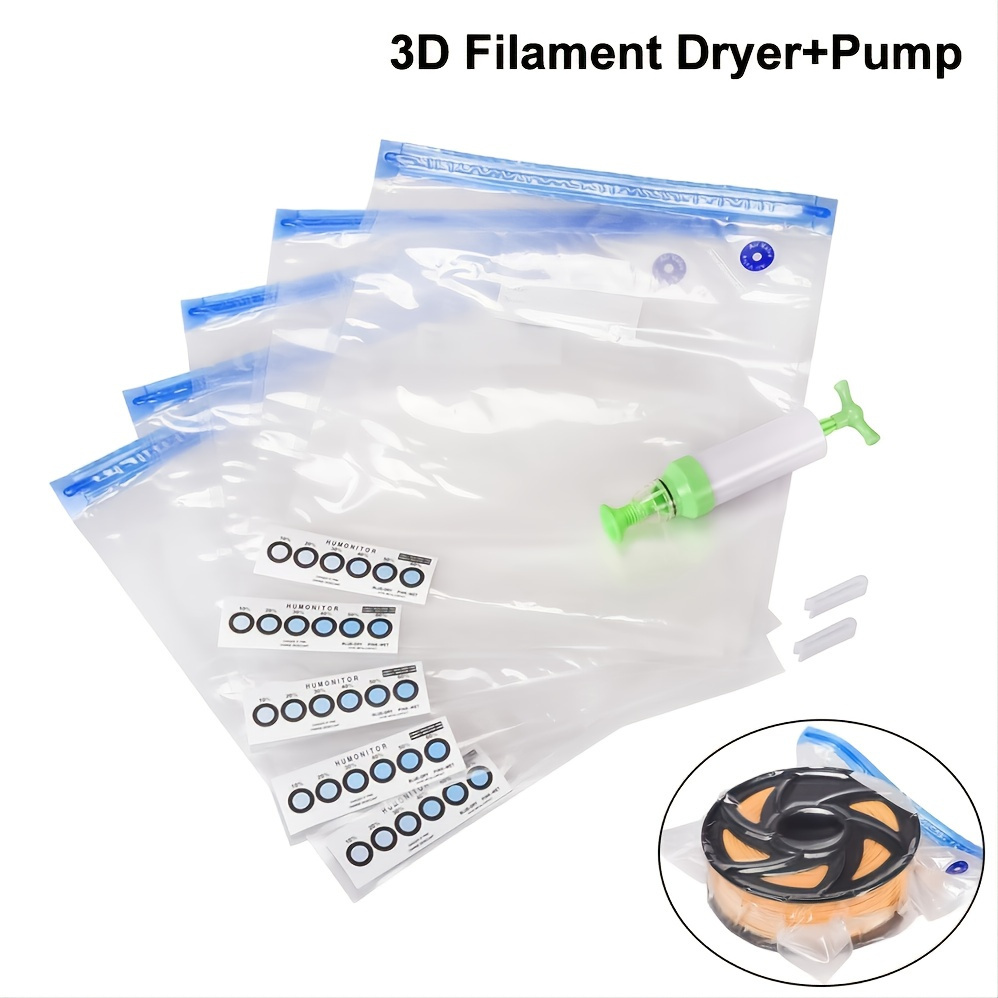 

3d Filament Dryer Storage Vacuum Sealing Bags And Pump Keep Filament Dry Humidity Resistant For 1kg Pla Petg Tpu 3d Printer Parts
