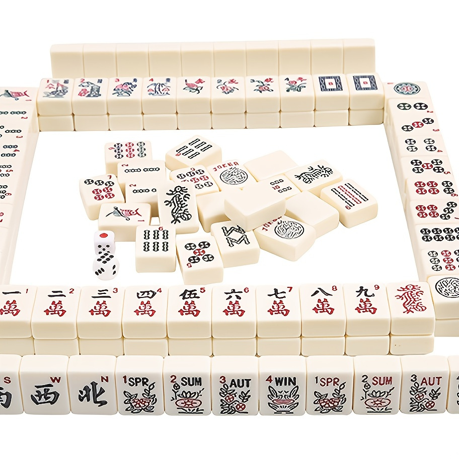 Compact Mahjong Set - Perfect For Travel And On-the-go Board Games! - Temu  France