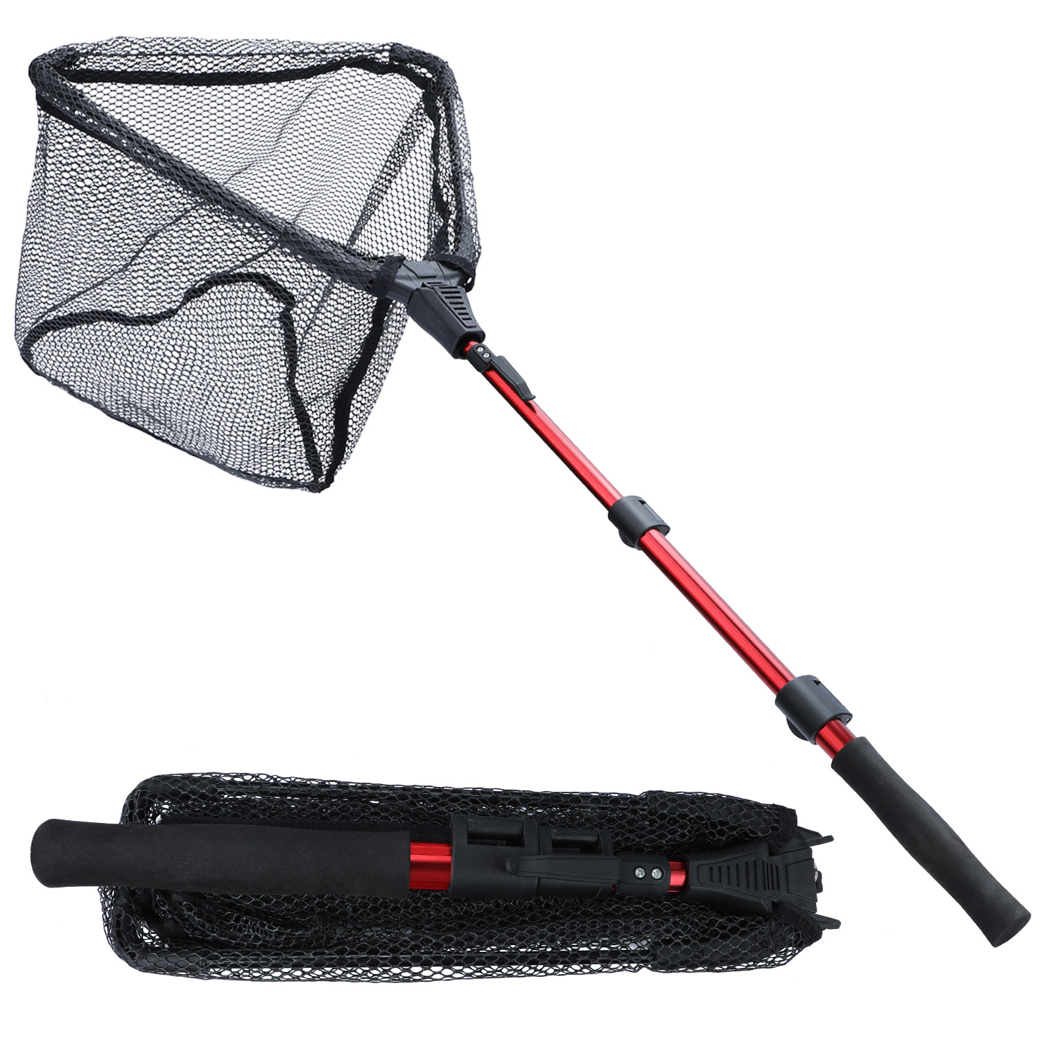 Fishing Net With Telescoping Handle- Collapsible And Adjustable
