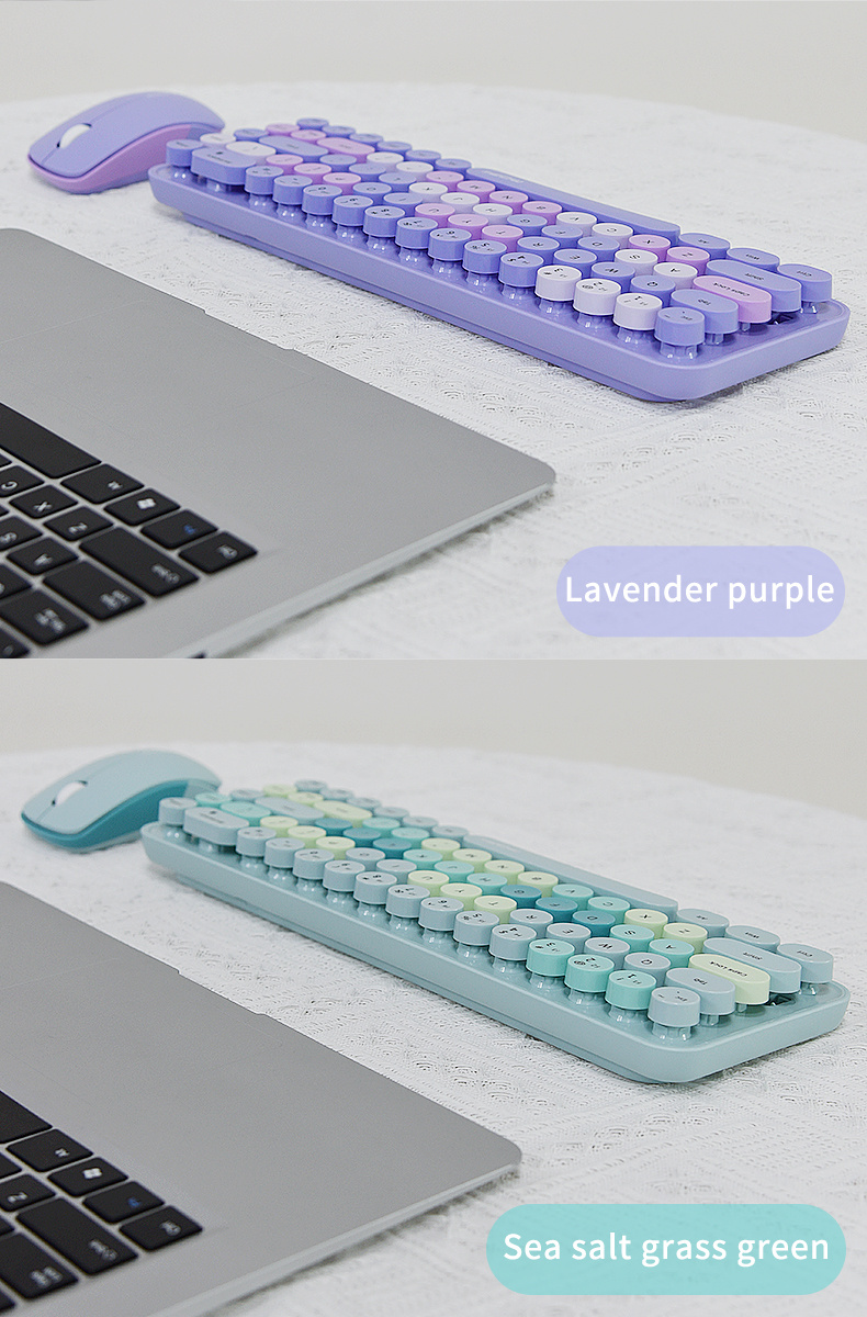 idol wireless membrane keyboard and mouse set details 14