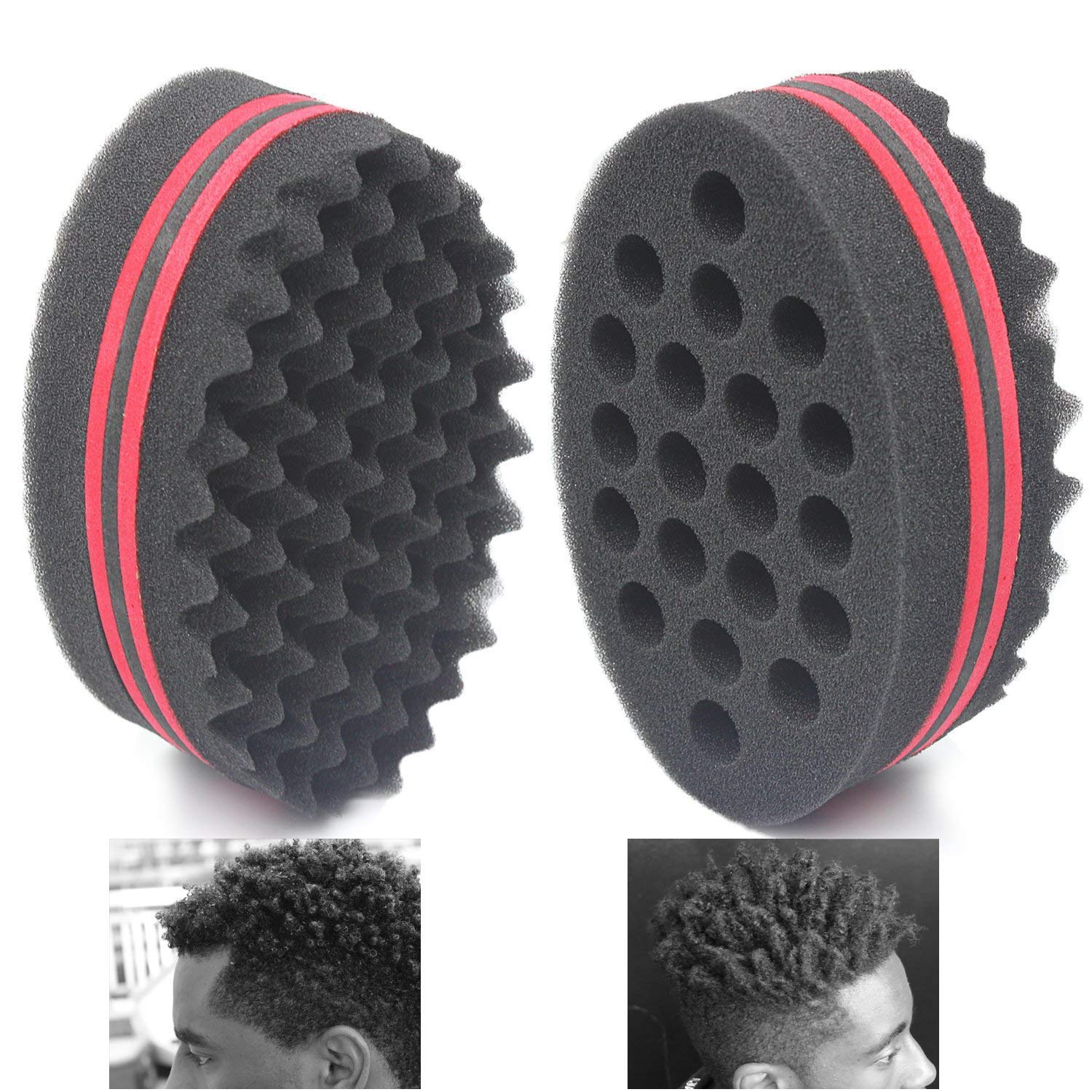 Hair Sponge Set With Curl Sponge Glove Afro Hair Sponge - Temu