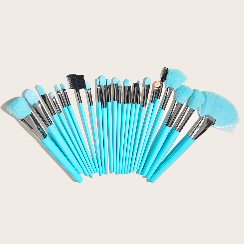 7pcs Makeup Brush Set With Storage Bag Portable Brush Make Up Brush Blending  Brush For Makeup Highlight Brush Glitter Blue Eye Shadow Brush Face Makeup  Brush Makeup Tool