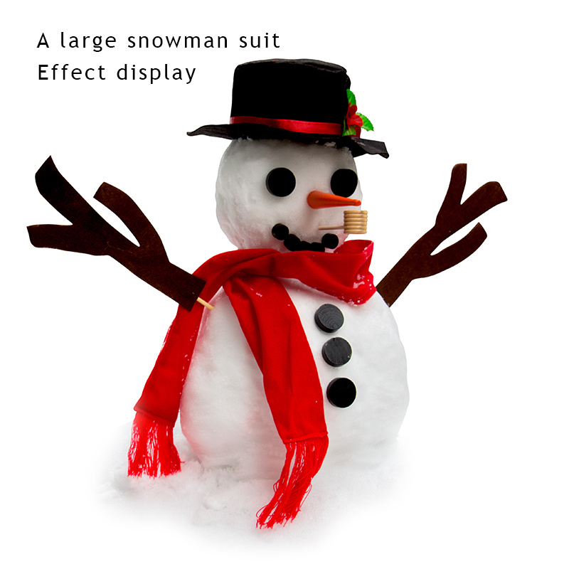 Great Choice Products Build Your Own Snowman Making Kit For Kids With Bag,  Hat, Scarf, Nose