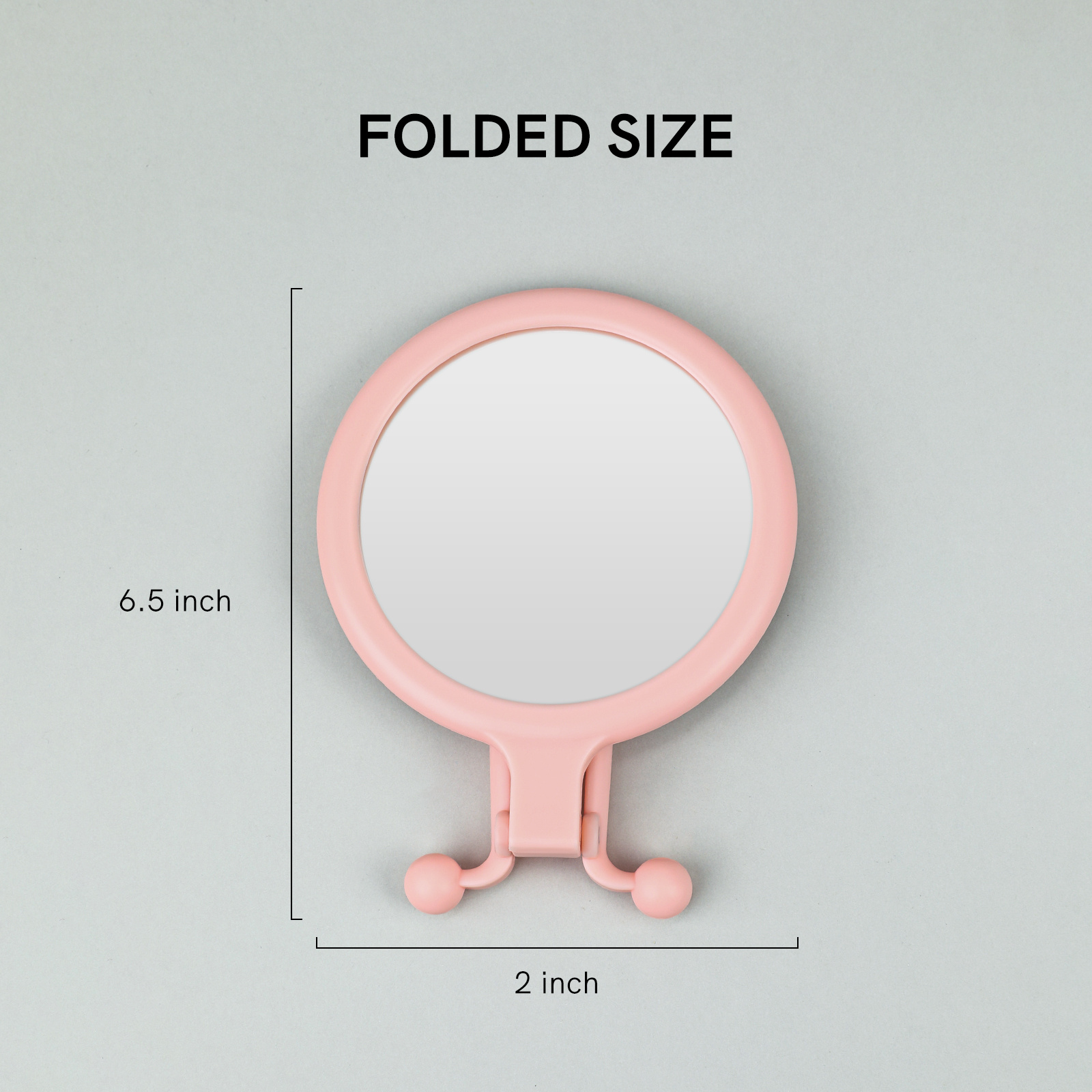 Round Table Makeup Mirror Makeup Mirror Handheld Folding - Temu