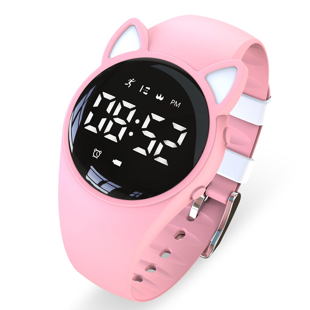 Orologio per bambini, orologio per ragazzi adolescente Fitness tracker  sportivo digitale, con allarme / cronografo / impermeabile per ragazzo  ragazza regalo 5-15 anni (rosa)