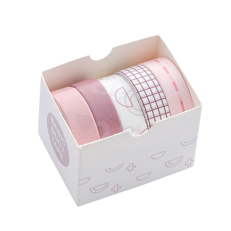 Oeda Original Japanese Washi Tape - Bloom Line Pale Pink – Little