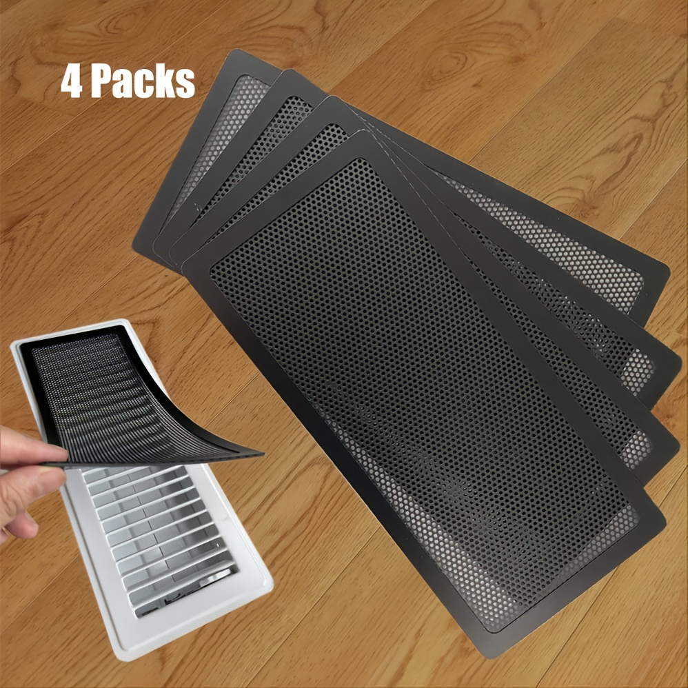 

4pcs Floor Register Traps, Air Vent Covers, Anti-insect And Anti-clogging Ventilation Filters
