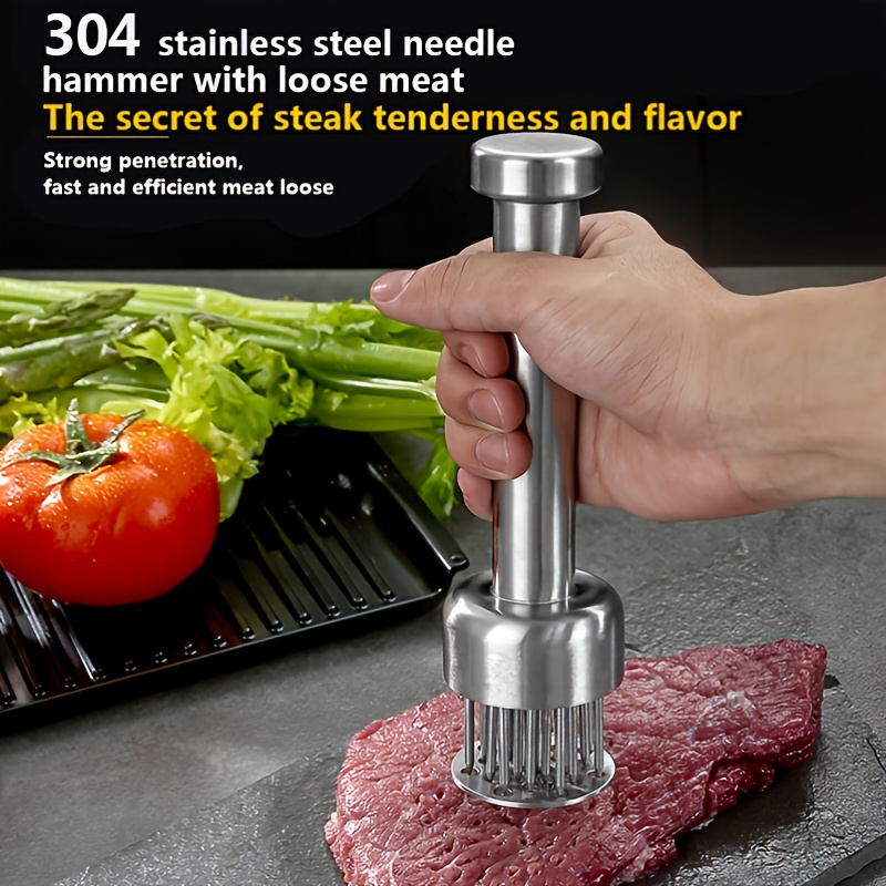 Meat Tenderizer Hammer Stainless Steel Steak Loose Meat - Temu