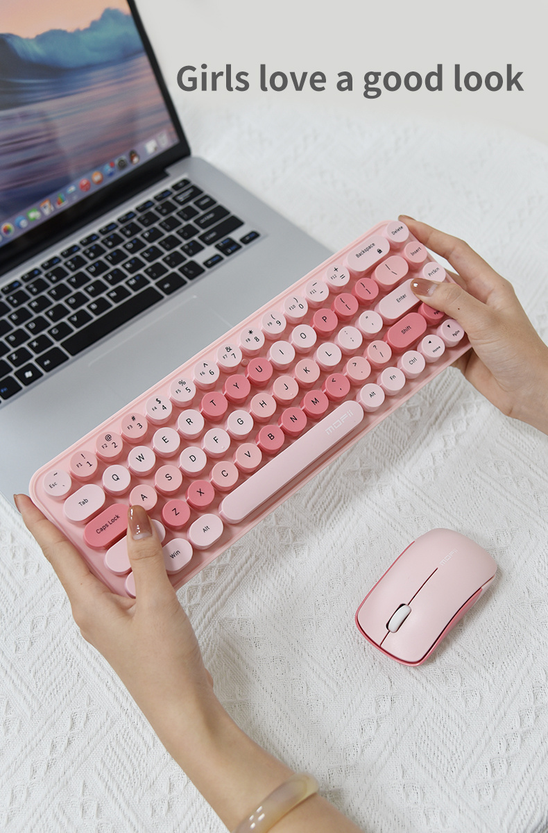 idol wireless membrane keyboard and mouse set details 6